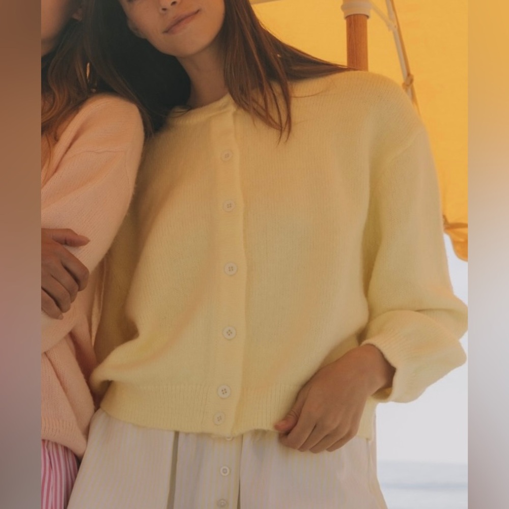Daily drills cardigan lemon XS/S